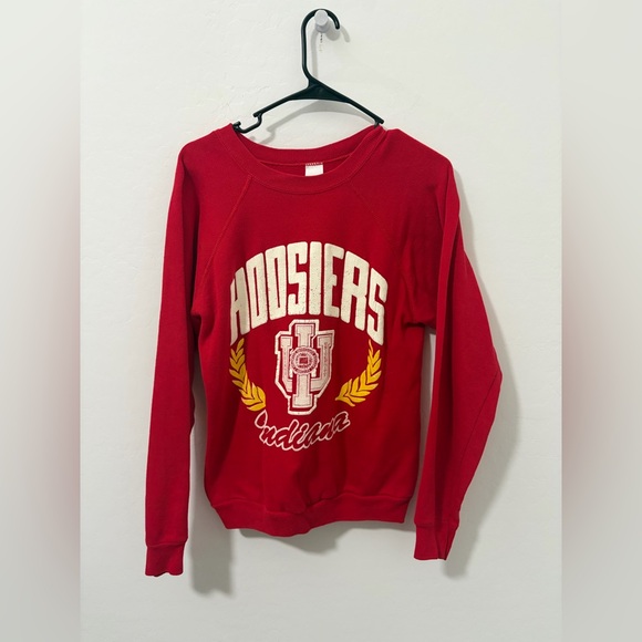 Tultex Other - Vintage 1980’s Indiana Hoosiers University sweatshirt - tagged men’s Medium